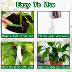 20 PCS Clear Plant Watering Globes,Plastic Self-Watering Bulbs,Self Watering Planter Insert Plant Accessories for Plants Indoor,Outdoor,Flowerpot,Home Garden(Large,Medium,Small)