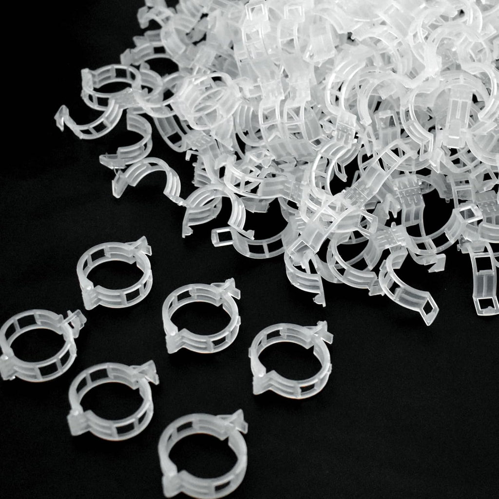 200 Pcs Plant Support Garden Clips, Tomato Clips, Crop Clips for Vine Vegetables, Fixing Tomato, Sweet Pepper, Eggplant, Makes Plants Grow Upright and Healthier