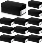12 Sets Mini Shoe Gifts Boxes for Party Favors 6.1 x 3.9 x 2.5 Inches Sports Mini Sneaker Box with Editable Label for Candies Cookies Snacks(Black,6.1 x 3.9 x 2.5 Inches)