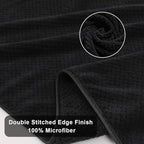 Black Bath Towels Set 35x70 Inches - Luxury 600 GSM Oversized Bath Sheet Towel,Extra Large Microfiber - Quick Dry,Highly Absorbent,Super Soft Shower Towels Spa Hotel Bathroom Towel Set (4-Pack)