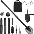 Camping Shovel 38'', with Pickaxe, Survival Folding Spade, Tactical Heavyduty Multitool, Military Compact Shovel for Off-Roading, Entrenching, Car Emergency, Outdoor