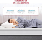 PayLessHere 8 Inch Mattress Medium Firm Spring Mattress Cool Sleep Pressure Relief King Size Mattress in a Box Fiberglass Free CertiPUR-US Certified Breathable Foams Mattress