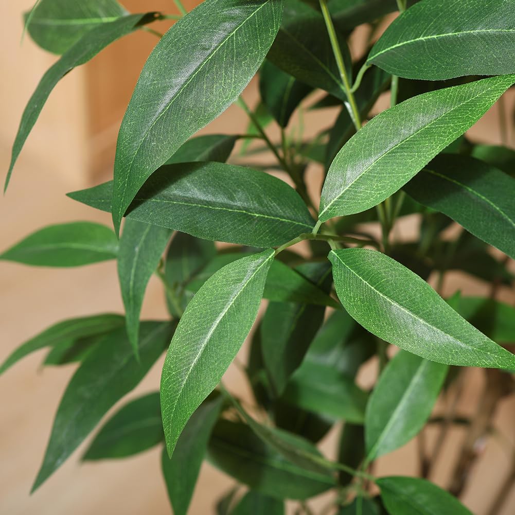 Artificial Eucalyptus Tree,5Ft Tree Fake Plant in Pot for Home and Office Decor,Potted Faux Plants Tall Artificial Trees for Indoor