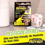 HOY HOY Pheromone-Infused Glue Traps – 4 Traps (2 Packs), Effective for Pantry & Closet Moths, Dual Hanging/Placement Options, Lasts Up to 3 Months