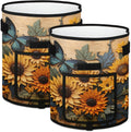 Sunflower Flowers Grow Bags 7 Gallon Thickened Nonwoven Plant Pot Vegetables Potato Fruit Plant Grow Bag with Handle Garden Plant Bag Outdoor 2 Pack