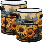 Sunflower Flowers Grow Bags 7 Gallon Thickened Nonwoven Plant Pot Vegetables Potato Fruit Plant Grow Bag with Handle Garden Plant Bag Outdoor 2 Pack