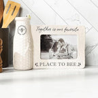 Young's Inc. Ceramic Flower Vase (Bee Happy) - White Ceramic Vase - Honeycomb Decor - 3" L x 3" W x 8" H Contains one Flower vase
