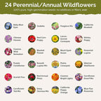 Eden Brothers Oregon Wildflower Mixed Seeds for Planting, 1 lb, 480,000+ Seeds with Bluebell, Cornflower | Attracts Pollinators, Plant in Spring or Fall, Zones