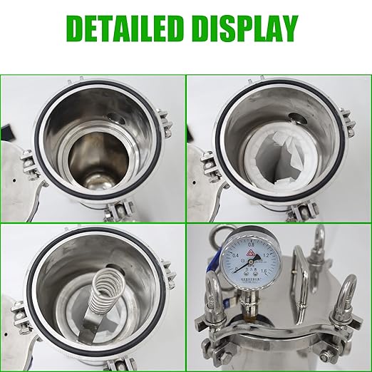 #4 Bag Filter Housing 304 Stainless Steel Filter Solid-Liquid Separation Tool 120PSI Industrial Sock Filter 1" Fnpt in/Out Bag Water Filter Purification Equipment