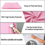 10x10FT Pink Backdrop Background for Photography Photo Booth Backdrop for Photoshoot Background Parties Video Recording Portrait Screen Props