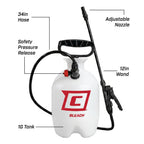Chapin 1-Gallon Bleach Pump Sprayer, Resistant Seals for Cleaning