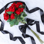 NESCCI 100 Yards Ribbon,1-1/2 Inch Black Satin Ribbon,Single Face Satin Ribbons,Perfect for Gift Wrapping,Wedding Decoration,Handmade Bows,Wrapping Bouquet,Halloween, Christmas