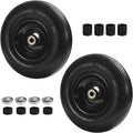 (2-Pack) 4.00-6 Wheelbarrow Tires, 13 Inch Pneumatic Tire and Wheel with 5/8" or 3/4" Bearings, 1.75"-5.75" Center Hub 4.00-6 Pneumatic Tire for Wheelbarrows, Trolleys, Garden Carts