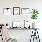 18 Packs 8.5x11 Multi Picture Frames Set, Certificate Frame for Document Diploma Award, Light Weight Bulk 8.5 by 11 Frames For Wall Hanging and Table, Black