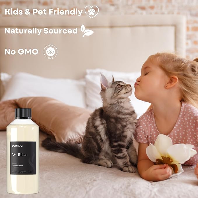 W Magic Hotel Diffuser Refill Oil Inspired by W Signature Hotel - 500 mL 16.9 fl oz - Fragrance Oil Blend Bergamot, Lemongrass & Jasmine for HVAC Diffuser