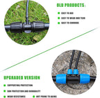 10 Pcs 1/2 to 1/4 inch Garden Hose Tubing Irrigation Fittings,4-Way Anti-Leak 1/2'' to 1/4'' Locked Barbed Drip Irrigation Tee Connectors (1/2"IDx0.6-0.63"OD) 1/2'' to 1/4'' Irrigation Tubing Fitting