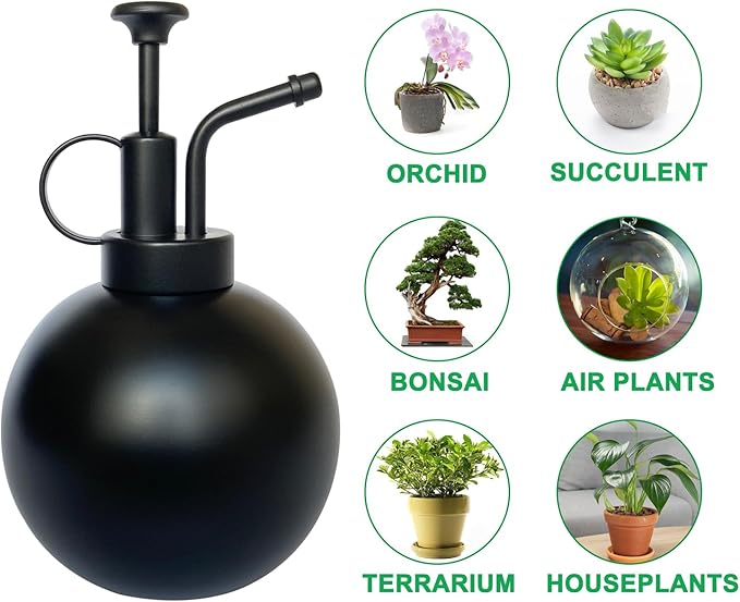 Stainless Steel Plant Sprayer, Small Watering Can, Modern Gardening Tool for Indoor Potted Plants