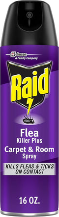 Raid Flea Killer Carpet & Room Spray, Kills hatching eggs for up to 4 months, 16 Oz