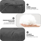 Porch Swing Cushions,Outdoor Cushions 3 Seater Replacement with Backrest, Waterproof Thickened Bench Cushion with Ties for Porch, Patio,Outdoor, Backyard and Garden (Dark Gray 40 * 40 in)