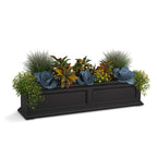 Mayne Fairfield 48in Self-Watering Rectangular Window Box Planter, Black