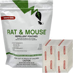 Nature-Cide Rat & Mouse Pouches - Plant-Based Formula for Indoor & Enclosed Spaces - Fresh Mint Aroma, 45-60 Day Use - 25 sq ft Coverage per Pouch (Pack of 12)