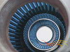 BLUE 2.75" 70 mm Inlet Cold Air Cone Replacement Performance Washable Clamp-On Dry Air Filter