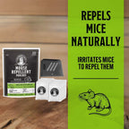 Grandpa Gus's Extra-Strength Mouse Repellent with Bonus Pouch Holder, Cinnamon/Peppermint Oils Repel Mice from Nesting & Freshen Air in Car/RV/Boat/Garage/Shed/Cabin, 1.75 Oz (10 Pouches)