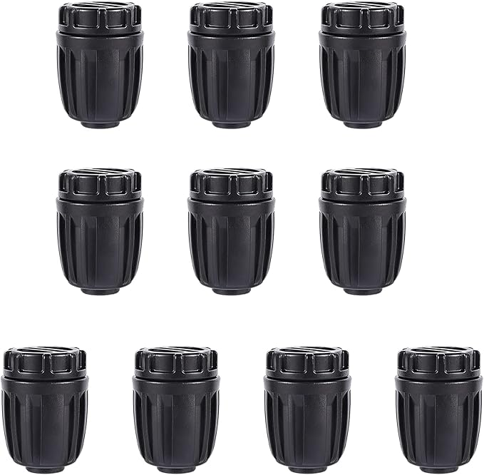 1/2 inch Irrigation Fittings End Plugs For (1/2" ID x0.6-0.63" OD) 16mm Drip Tubing Connectors-10 Pcs/pack
