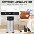 VEVOR Evaporative Humidifier for Whole House up to 1076.4 sqft, 10L(2.64G) Large Smart Cool Moisture Humidifier and Air Purifier,3-Speeds & 1-14h Timer,Premium Filter Quiet Sleep Mode for Bedroom