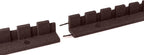 Playsafer L-Shaped Flexible Rubber Castle Edger for Lawns Landscaping and Playgrounds | Easy No Dig Installation (1 Pack, Brown)