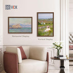 VCK 20x30 Poster Frame Set of 4 - Brown, Gallery-Quality Wood Picture Frames, 1.1-Inch Wide Border, Polished Plexiglass, Vertical or Horizontal Wall Display for Photo/Art/Prints, Brown