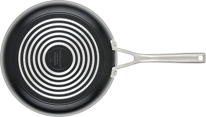 KitchenAid Hard Anodized Induction Nonstick Frying Pan Set With Tempered Lids, 4-Piece - 10 & 12 Inch – Durable, Even Heating, Oven Safe to 500°F, Dishwasher Safe, Easy-Clean