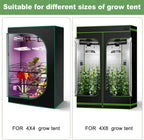 2 Pack 4x4 Trellis Netting for 4x4/8x4 Grow Tent, Heavy Duty Elastic Scrog Net with Hooks for Indoor Plant Growing Tents, Flexible Trellis Net Support for Hydroponics,Outdoor Climbing Plant