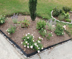8 Pcs - 48'' L x 6'' H Steel Landscape Edging Edging for Landscaping Garden Edging Metal Landscape Edging Tall Border Lawn Edging No-dig Hammer in Edging with Gloves(32FT Total Length)