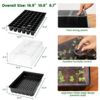 SOLIGT 60 Cell Seed Starter Tray Kit with Grow Light and Heat Mat