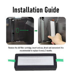 Eujgoov 2 Pcs 3D Printer Air Filter, Particulate Air 13 and Activated Carbon Combo Filter Without Brush for Bamboo Series