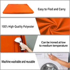 8x10FT Orange Screen Backdrop for Photography Solid Color Photoshoot Background High Density Portrait Screen for TV Recording Photo Video Studio Art Props