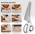 Professional Kitchen Scissors for Food,Poultry Shears Heavy Duty with Serrated Edge,Detachable Meat Cutting Scissor for Chicken Bone And Turkey,Bread serrated knife Whit 1Pcs