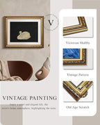 VIYYIEA Gold Framed Wall Art Canvas Print Home Decor Swan Wall Decorations Grace Swan Art Painting Pictures Rustic Bathroom Decor Farmhouse Prints Gift for Living Room Bedroom Kitchen Office 13x16in
