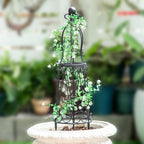 Indoor Plant Trellis for Potted Plants - Plant Support & Garden Decor Obelisk for Climbing Pothos, Indoor/Outdoor Metal Trellis, 29.5" Height