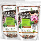 13-13-13 Slow Release Granular Fertilizer – All Purpose Plant Food 13 13 13 for Outdoor Grass, Vegetables, Roses, Flowers, Shrubs, Trees. Lawns, Gardens, Potted Plants (10 quarts)