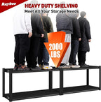 Raybee 40" W Garage Shelving 2000 LBS Storage Shelves 4 Tier Heavy Duty Shelving Adjustable Metal Shelves for Garage,Basement, Warehouse, 40" W x19 D x57 H, 4Pack