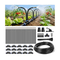50Ft 1/2" Tubing High-Flow Drip Irrigation System, 360° Adjustable Garden Watering System with 30 Nozzles, Dual-Side Watering Kit for Raised Beds, Greenhouses & Efficient Plant Irrigation