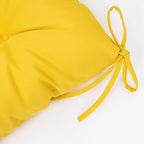 QILLOWAY Outdoor Chair Cushion for Patio Furniture, Waterproof Patio Cushions Set of 4 with Ties, Fade Resistant Replacement Pads for Outdoor Rocking Chairs,Yellow