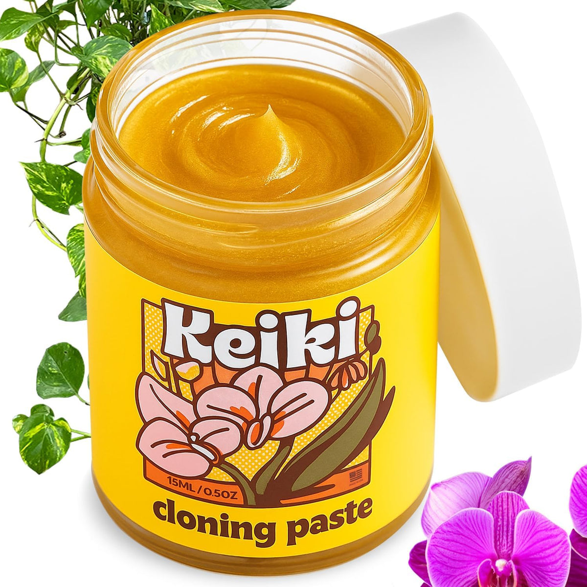 Keiki Paste for Plants to Clone & Create New Growth - 2X The Paste - Rapid Start Cloning Gel for House Plants - Keiki Cloning Paste for Plants- Nutrient Rich Plant Growth Gel - 0.5oz