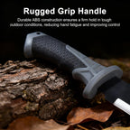 Machete for Bushcraft, 24 inch Survival Knife with Saw for Yard Work, Gardening Heavy Duty Machete with No-Slip Handle and Sheath for Hunting, Outdoor Tree Cutting Esvopa