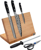Henckels Compass Damascus 6-pc Magnetic Easel Damascus Knife Set
