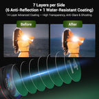 72mm Black Diffusion 1/4 & Reflectivity CPL 2 in-1 Filter with Lens Cap, Dreamy Softens Highlights with Effective Polarization, Mist Cinematic Polarizer Effect Filter with ND2 Reduction