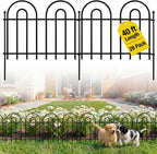 28 Pack 40ft x 13in Decorative Garden Fence Panels - Animal Barrier No Dig Fence Garden Fencing Dog Fence Outdoor for Yard Anti Digging Defense Barrier Garden Edging Border Arched Decorative Fence