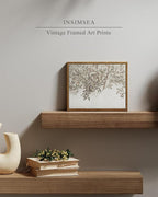 InSimSea Framed Wall Art for Living Room Vintage Plant Wall Art Apple Trees Oil Painting Decor Aesthetic Room Decor Framed Canvas Print Artwork Farmhouse Still Life Wall Pictures for Bedroom 8x10in